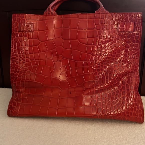 Furla, red leather tote - Picture 7 of 8